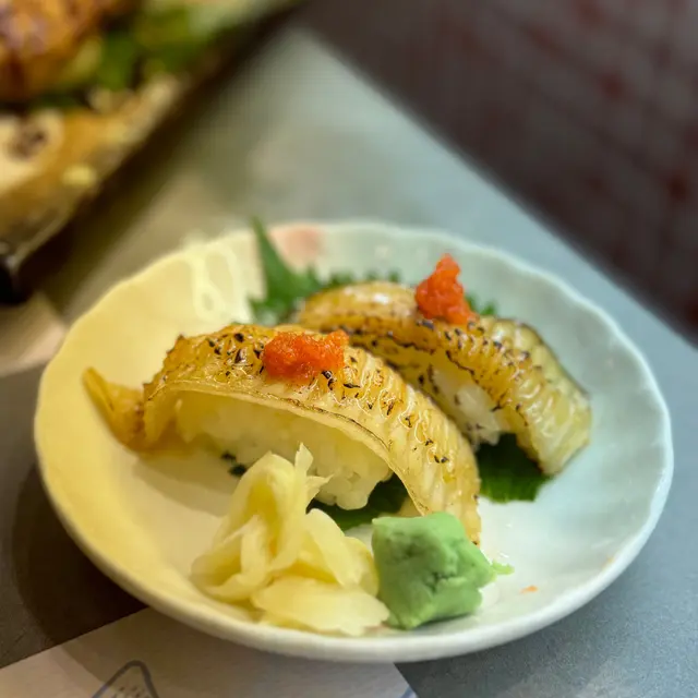 左口魚裙邊火炙壽司