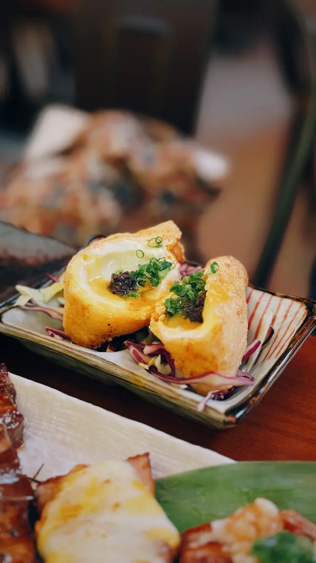 黑松露燒腐皮溫泉玉子