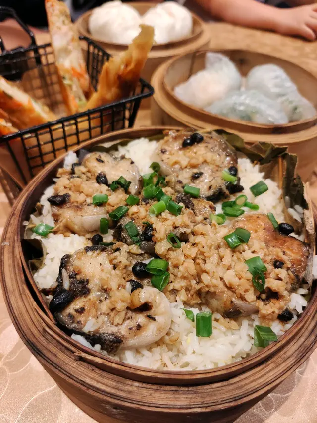 豉汁欖角鱔片飯