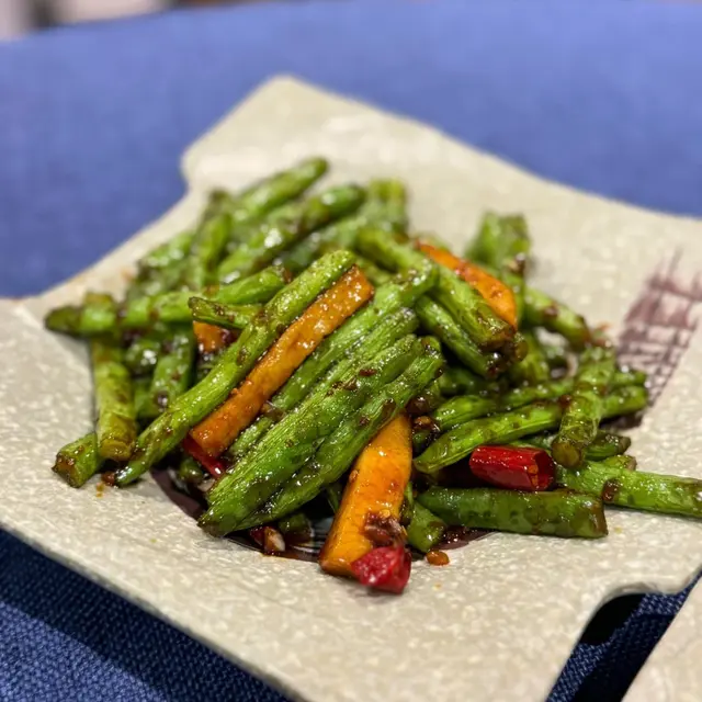 四季豆干煸雞脾菇