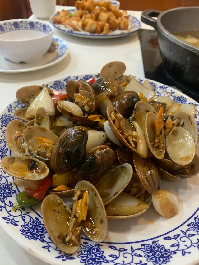 豉椒炒花甲，好肥美，隻隻厚肉
