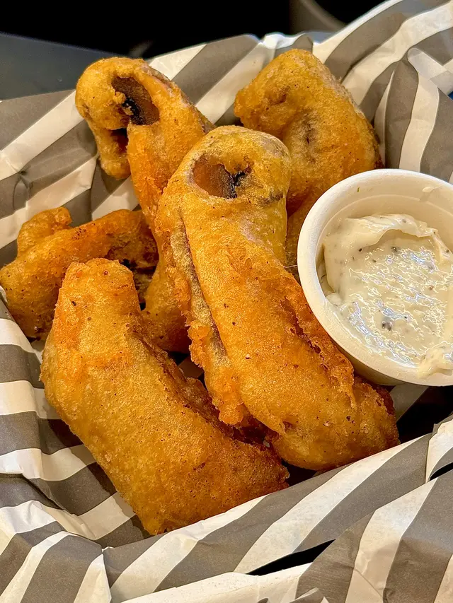 啤酒脆漿炸大啡菇