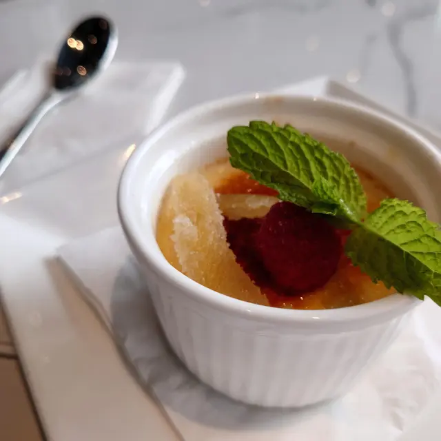 Lime & Ginger Creme Brulee