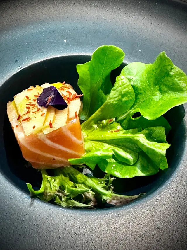 慢煮三文魚醃蘋果