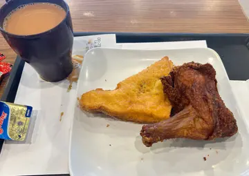 下午茶-炸雞髀配西多士