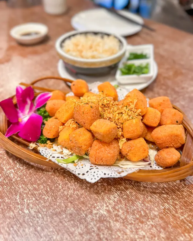 七味黃金炸一口金磚豆腐