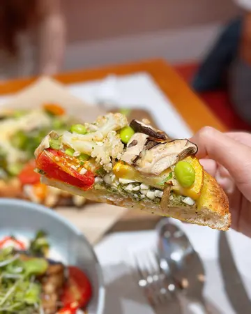 田園本地有機莧菜青醬薄餅