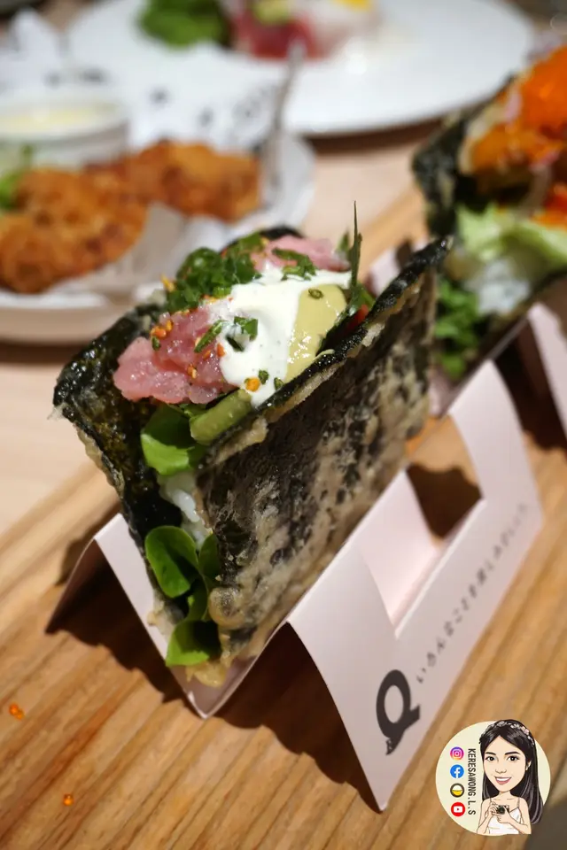 香蔥拖羅蓉牛油果醬壽司塔可