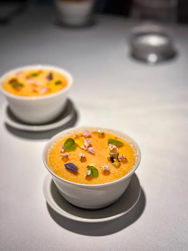 Brie de meaux with mirabelle plum and elderflower