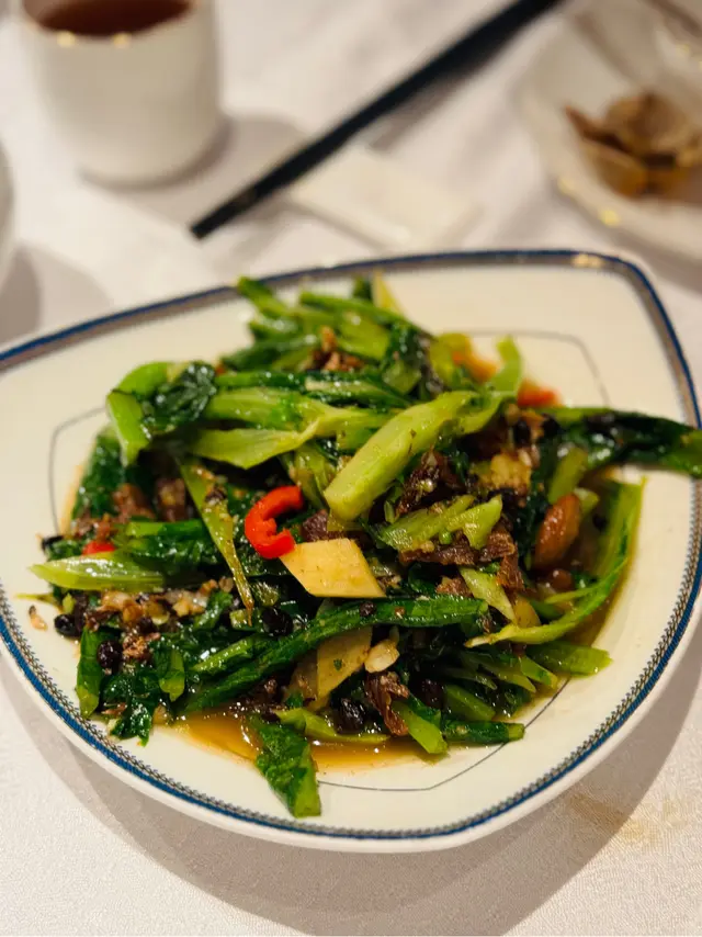 豆豉鯪魚炒油麥菜