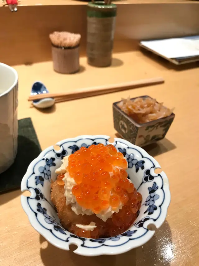 帶子三文魚籽