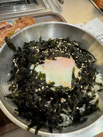 温泉蛋紫菜饭