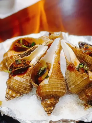火焰鹽燒海螺
