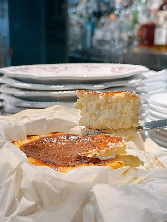 Homemade Basque Cheesecake