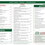 Cotton Tree Terrace Menu