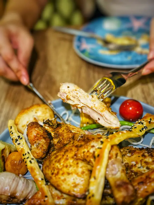 香草燒法國春雞配黑松露牛油