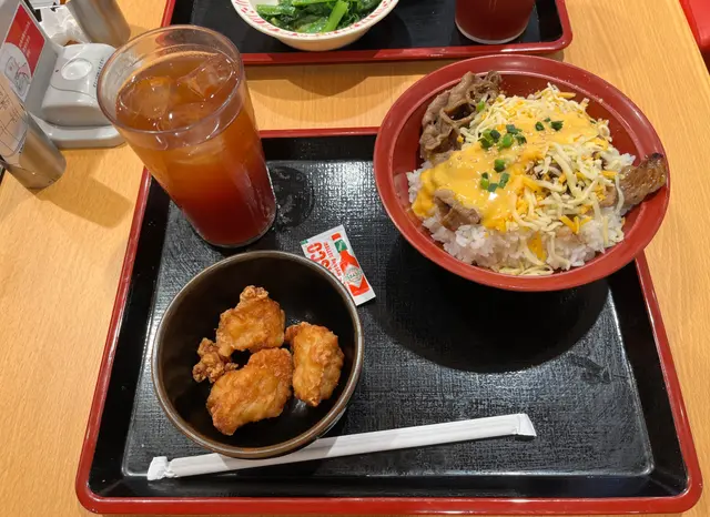 熱溶三式芝士燒肉丼套餐