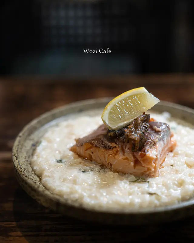 慢煮三文魚意大利飯