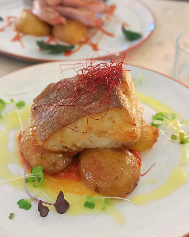 牛油白酒煎焗挪威比目魚