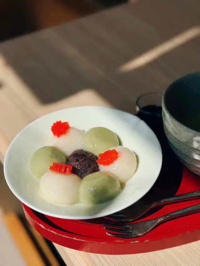 鎌倉紅葉茶屋抹茶白玉