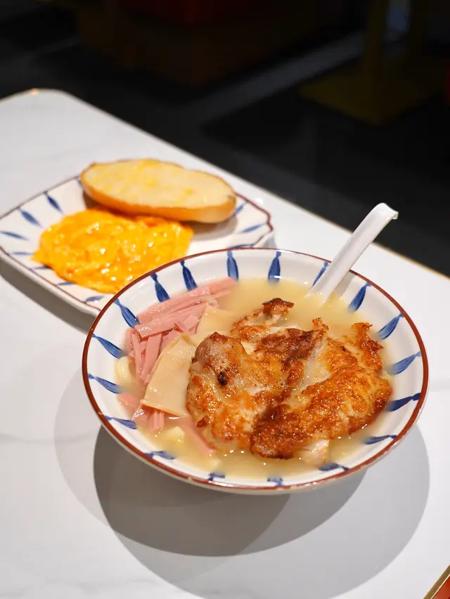 常餐E- 雞湯仿鮑魚火腿絲通粉