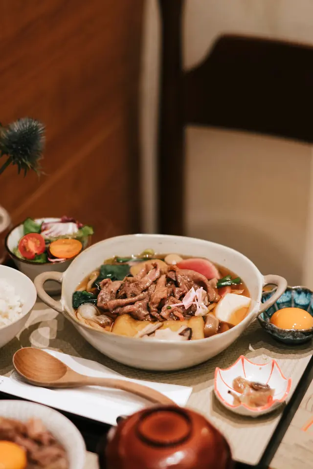 日本黑毛和牛A4赤身鍋物定食