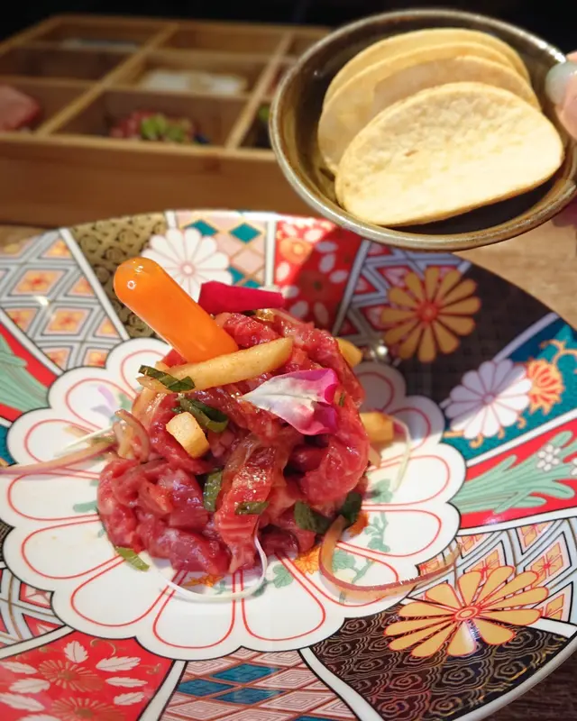 驚安手切牛肉他他