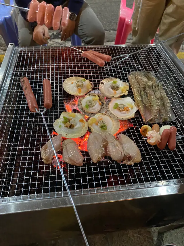比較乾 #扇貝 #BBQ  