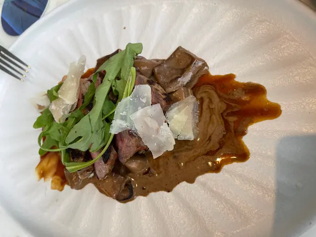 RANGERS VALLEY TAGLIATA, Porcini Casserole, Rocket, Parmesan Cheese