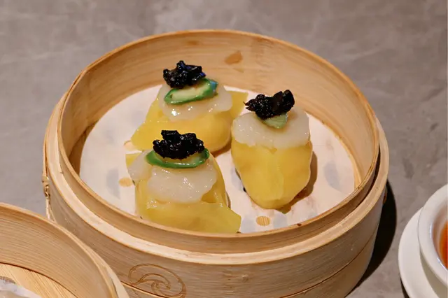 黑蒜帶子餃