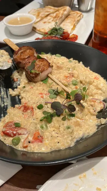 Bacon Creamy Risotto 烤带子烟肉白汁烩饭