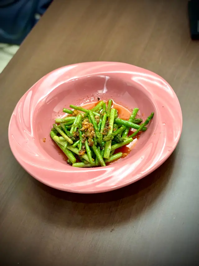 Garlic Butter ume sauce Asparagus