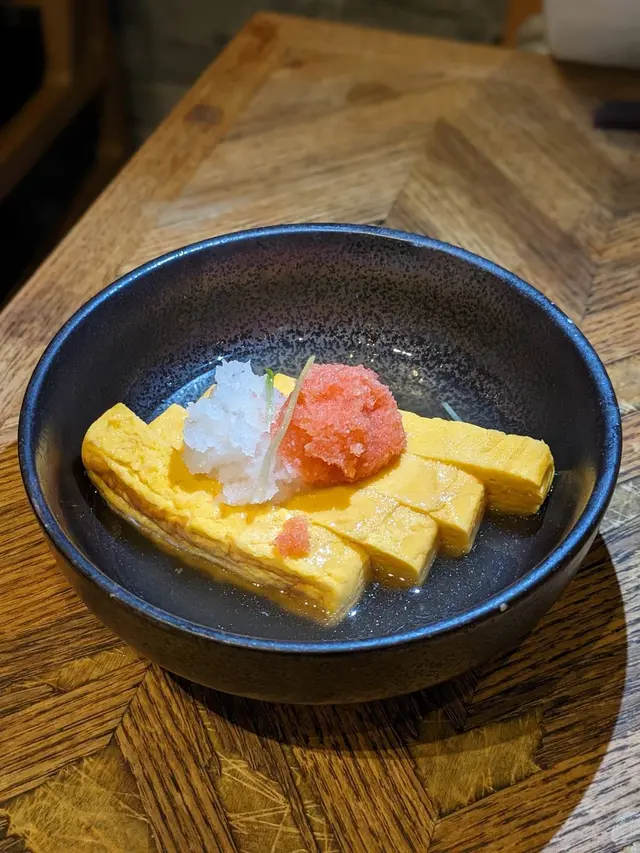 明太子伴玉子燒