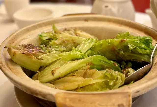 大澳蝦膏啫生菜膽煲