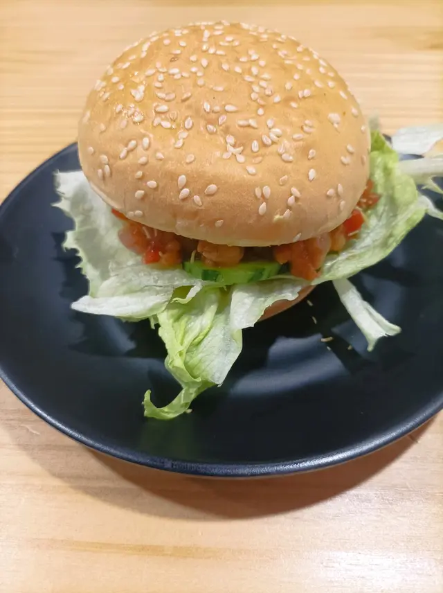 印度煎鷹嘴豆餅漢堡