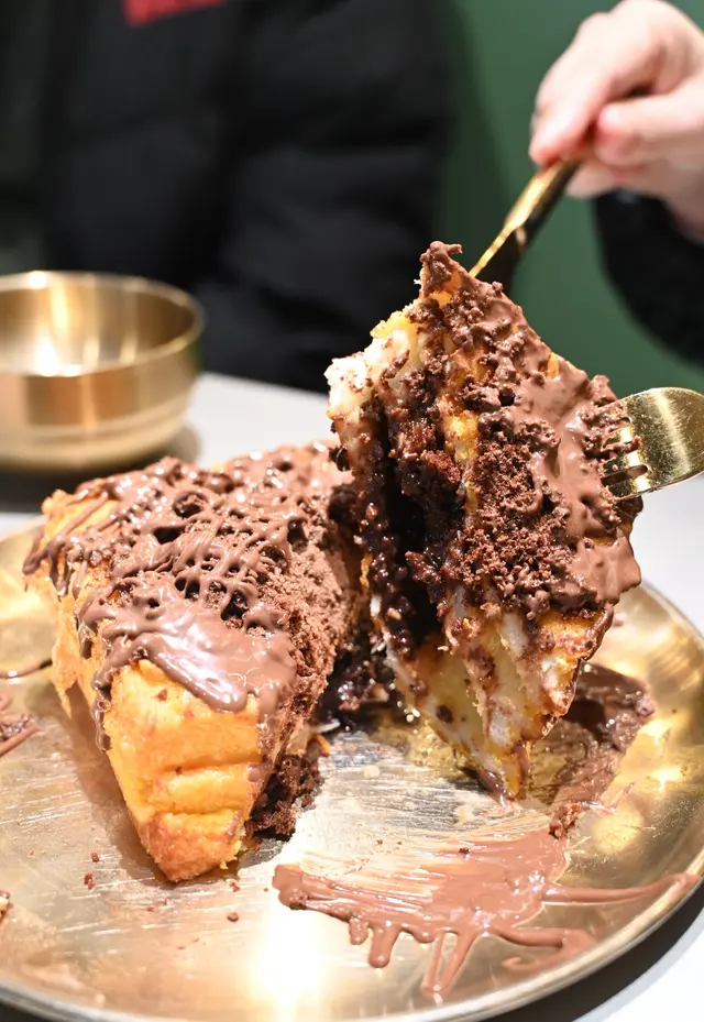 沙朱古力流心西多士