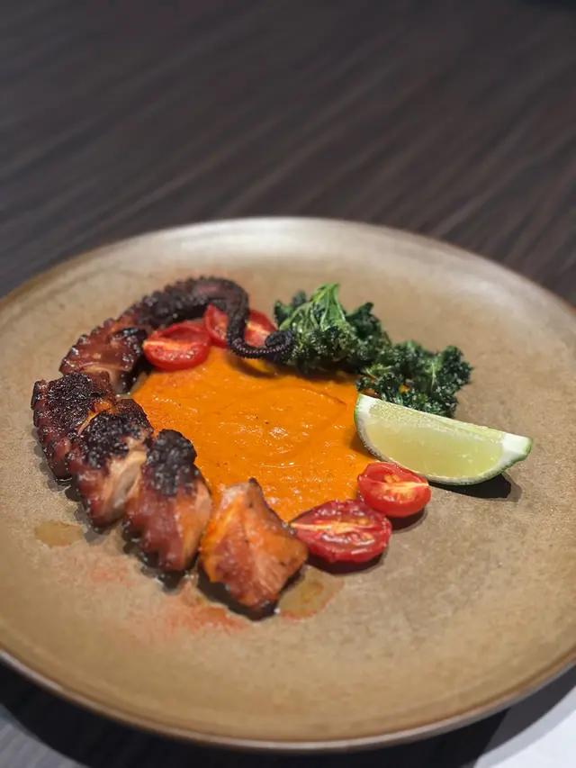 Grilled Spanish Octopus & Fried Kale