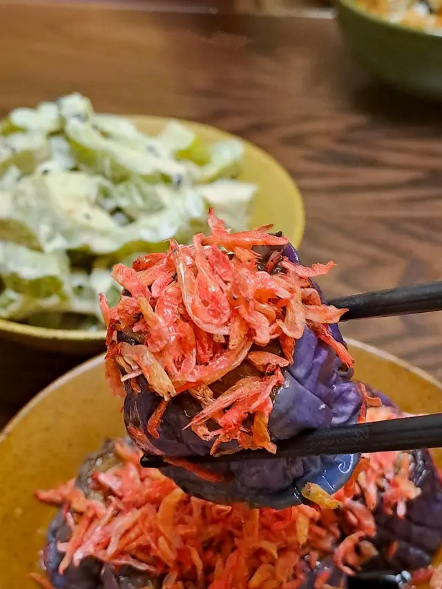 櫻花蝦烏醋茄子