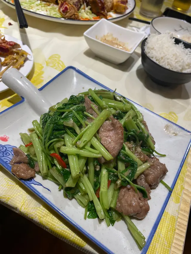 蝦醬通菜牛肉
