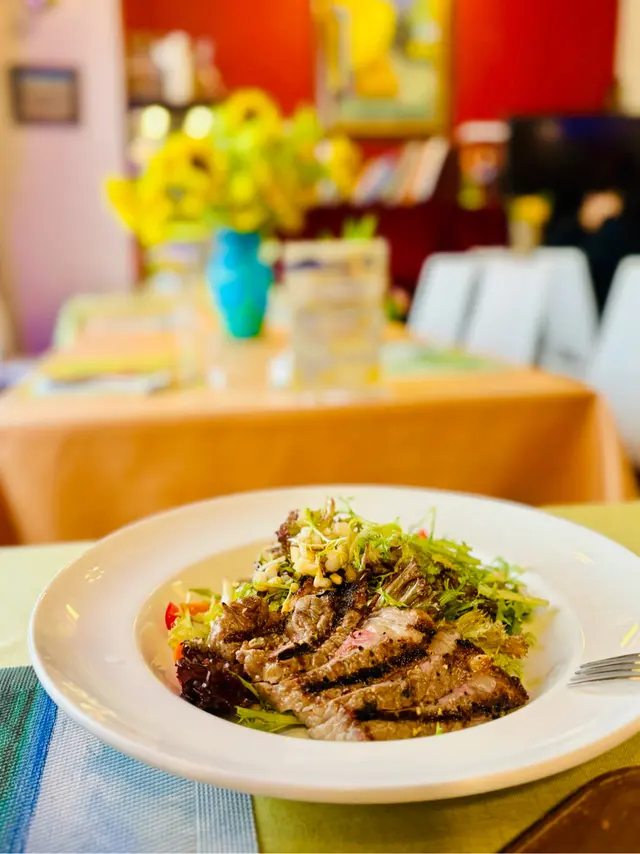 美國頂級西冷沙律配柚子醋沙律汁