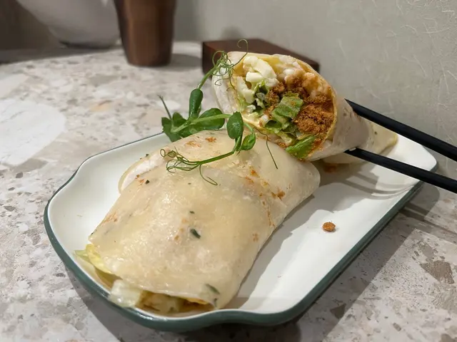 杏鮑菇芝士蛋餅