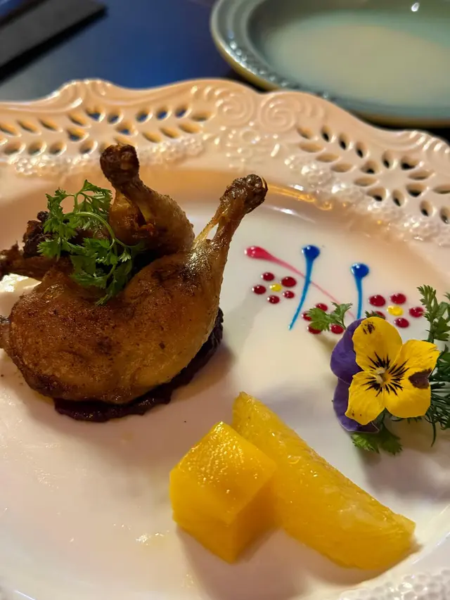 烤法國特級無激素鵪鶉(10道-7th)