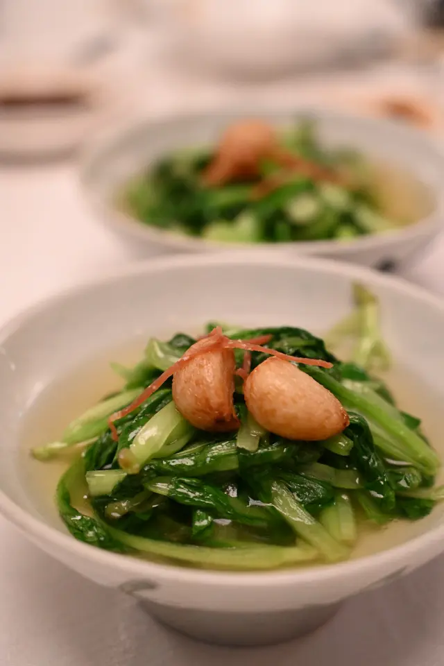 高湯浸上海雞毛菜