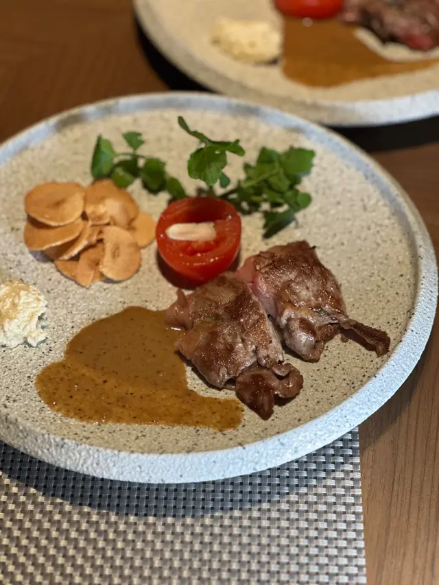 鐵板燒美國牛肉眼薄燒