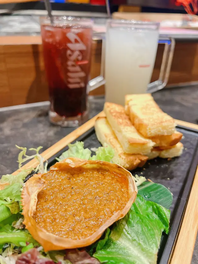 松葉蟹膏多士