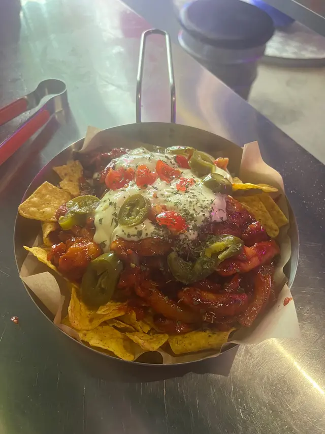 甜辣炒雞配墨西哥脆片