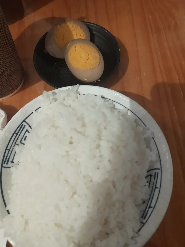 白飯及滷水蛋