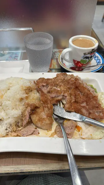 香茅豬扒煎蛋飯