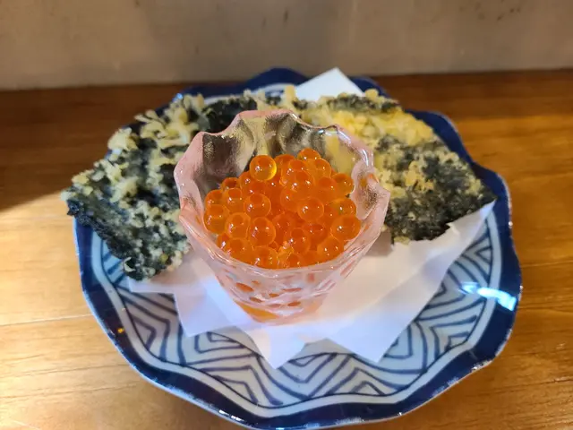 三文魚籽紫菜天婦羅