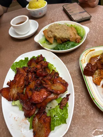 素叉燒$72 &  海南雞飯套餐$48